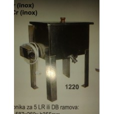 Topitor electric pentru ceara din inox pentru 5 rame